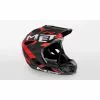 Casco Integrale Met Parachute Defend (Nero/Rosso) -Negozio online Caschi Italia casco integrale met parachute defend nerorosso