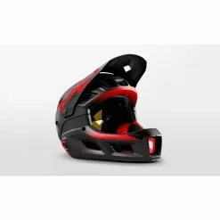 Casco Integrale Met Parachute Mcr Mips (Nero/Rosso)