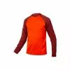 Maglia Endura Singletrack Fleece (Rossa/Arancio) -Negozio online Caschi Italia maglia endura singletrack fleece rossaarancio