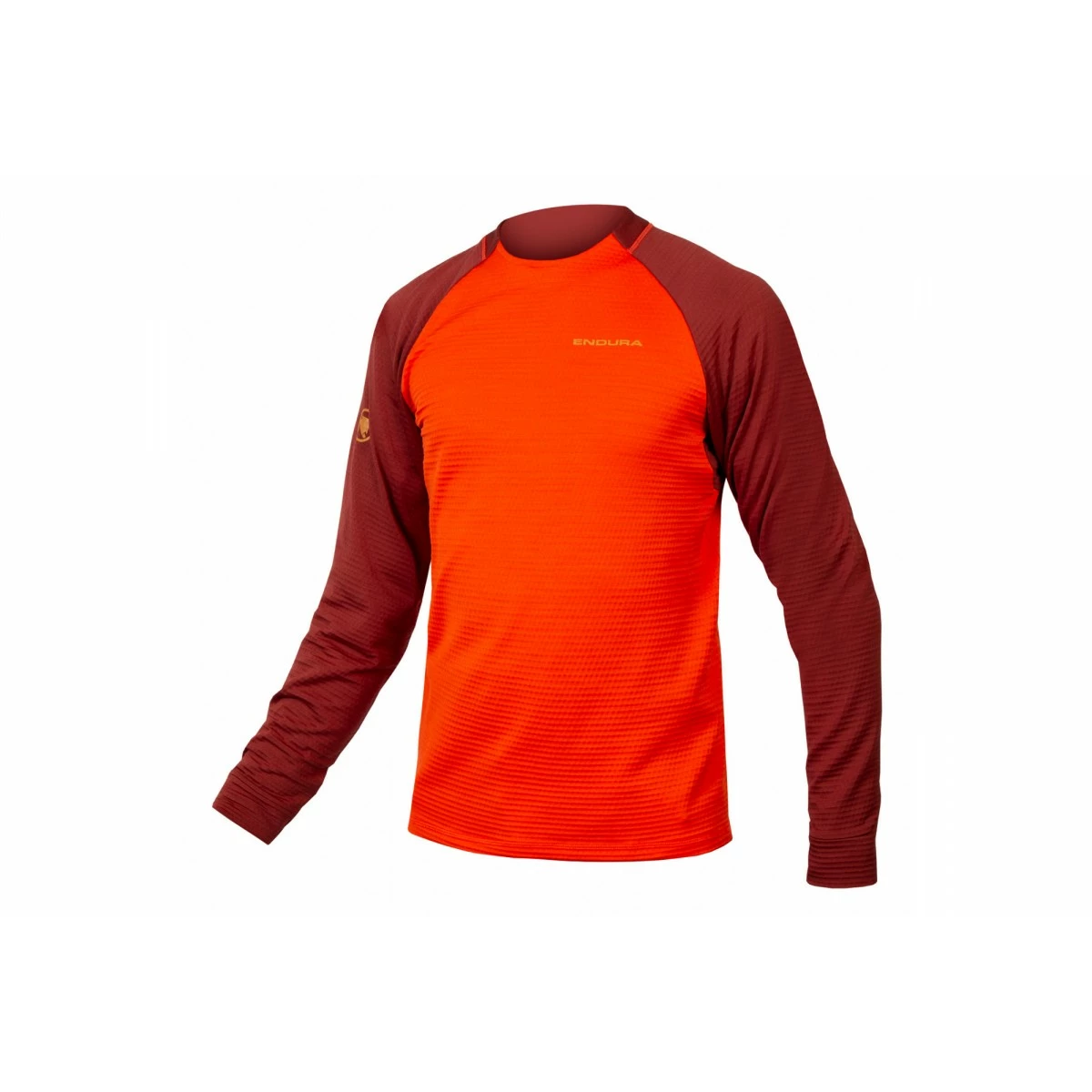 Maglia Endura Singletrack Fleece (Rossa/Arancio) 3 Maglia Endura Singletrack Fleece (Rossa/Arancio)