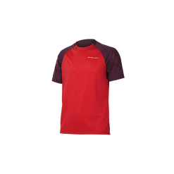 Maglia Endura SingleTrack S/S Jersey (Pomegranate)