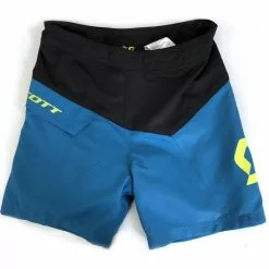 Pantaloni Da Bimbo Scott Pro Ls Fit W/pad Seaport (Blues/Sulphur Yellow)