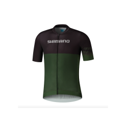 Shimano Maglia Kita A Maniche Corte Con Lampo (Khaki)